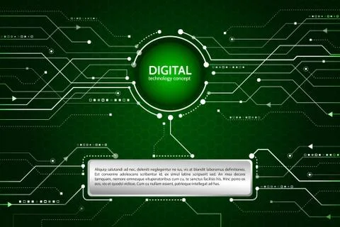 Abstract technology communication concept. Stock Illustration