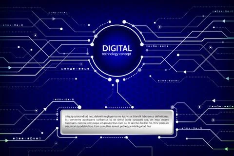 Abstract technology communication concept. Stock Illustration