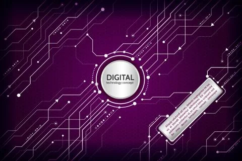 Abstract technology communication concept. Stock Illustration