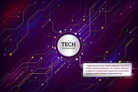 Abstract technology communication concept Stock Illustration