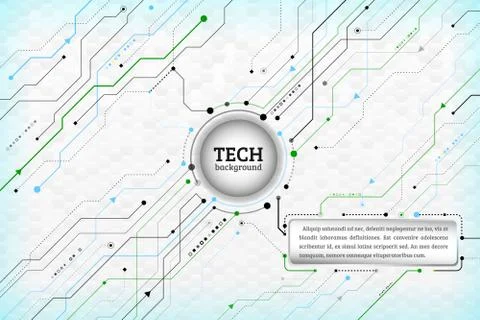 Abstract technology communication concept Stock Illustration