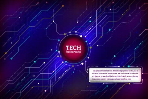 Abstract technology communication concept Stock Illustration