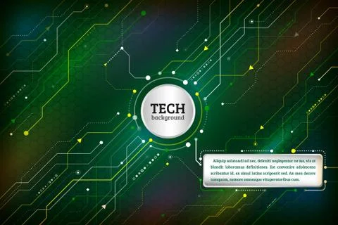 Abstract technology communication concept Stock Illustration