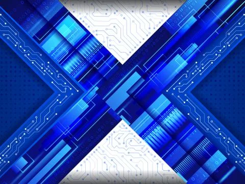 Abstract technology communication concept. Stock Illustration