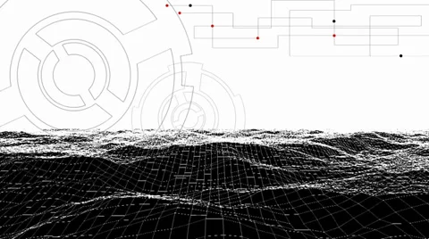 Abstract technology composition Stock Footage 33300557