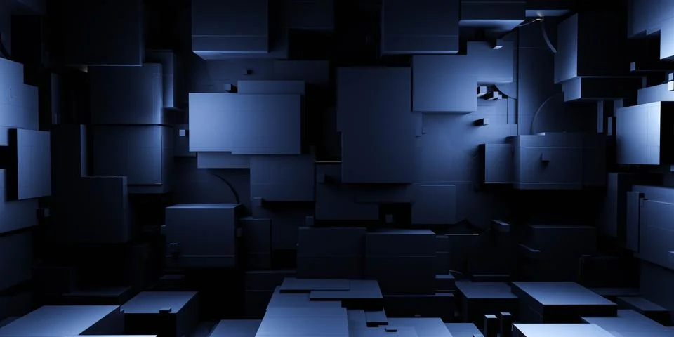 Abstract technology computer hardware surface 3d render illustration Illustrazione stock