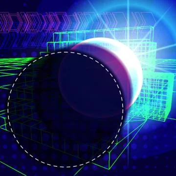 Abstract technology concept background with space for text Stock Illustration