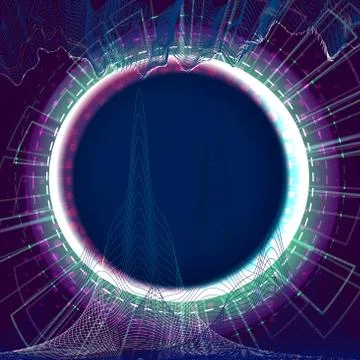 Abstract technology concept background with space for text Stock Illustration