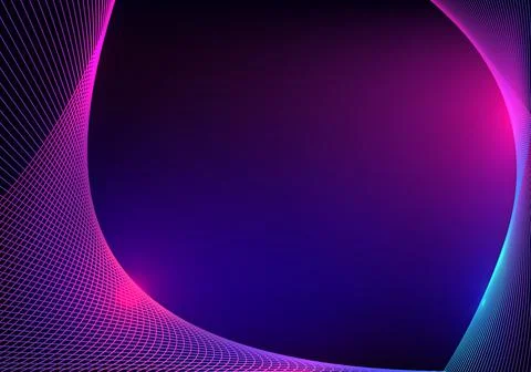 Abstract technology concept blue and pink glowing neon colors lines pattern w 스톡 일러스트