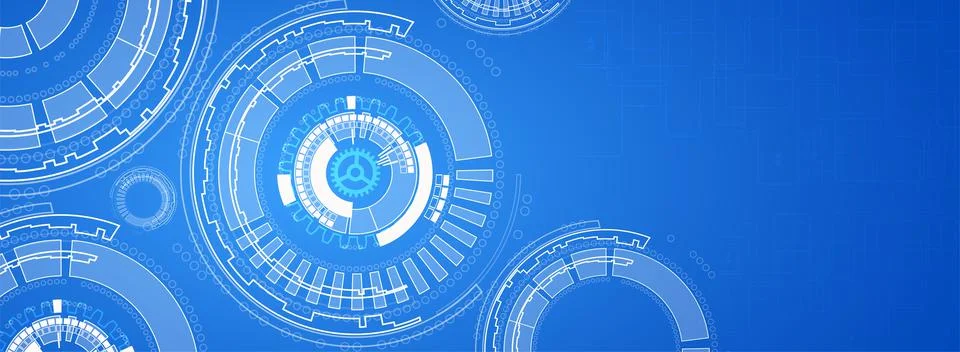 Abstract technology concept. Circuit board, high computer color background. V Stock Illustration