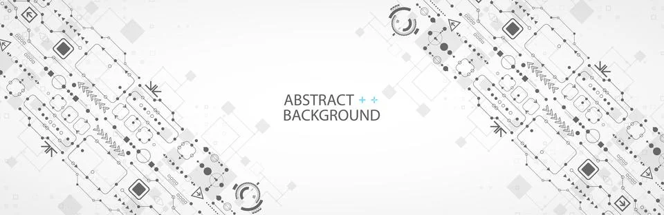 Abstract technology concept. Circuit board, high computer color background. V イラスト素材