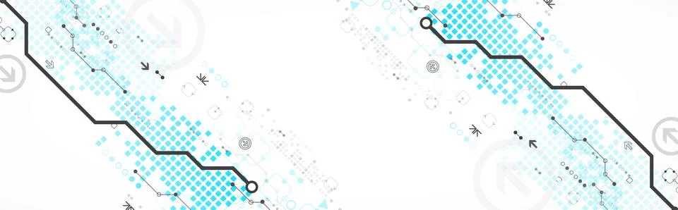 Abstract technology concept. Circuit board, high computer color background. V 스톡 일러스트