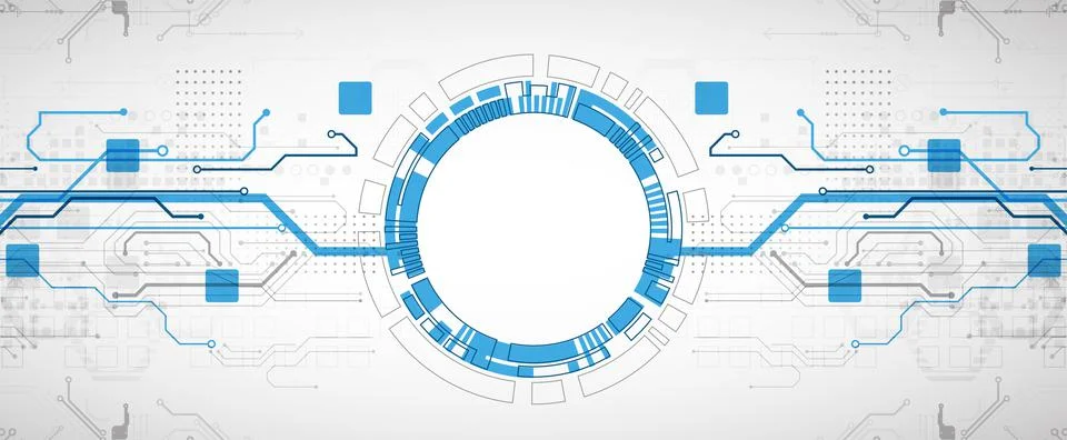 Abstract technology concept. Circuit board, high computer color background. V 스톡 일러스트