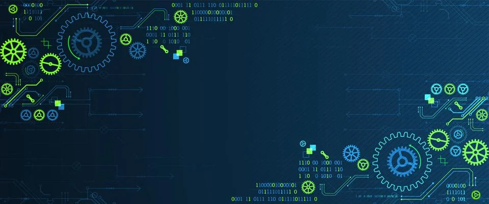 Abstract technology concept. Computer code background. Vector illustration Stock Illustration