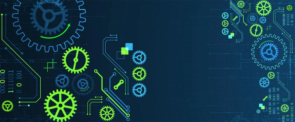 Abstract technology concept. Computer code background. Vector illustration Stock Illustration