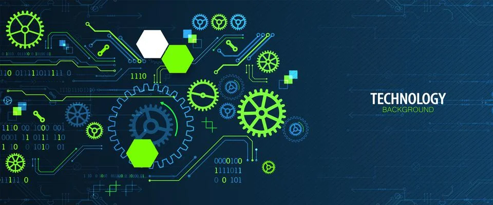 Abstract technology concept. Computer code background. Vector illustration Stock Illustration