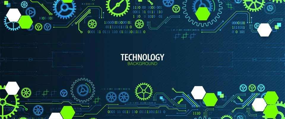 Abstract technology concept. Computer code background. Vector illustration Illustrazione stock
