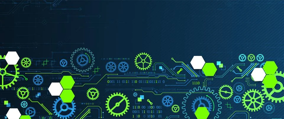 Abstract technology concept. Computer code background. Vector illustration Stock Illustration