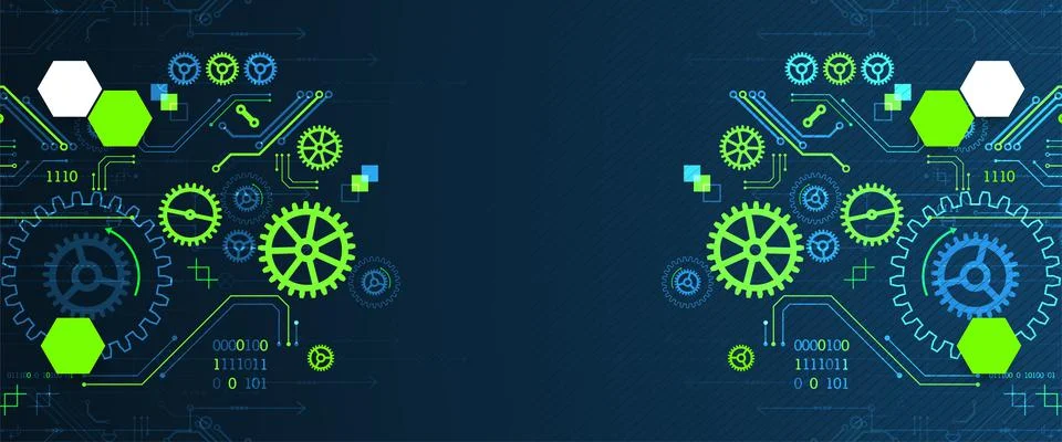 Abstract technology concept. Computer code background. Vector illustration Stock Illustration