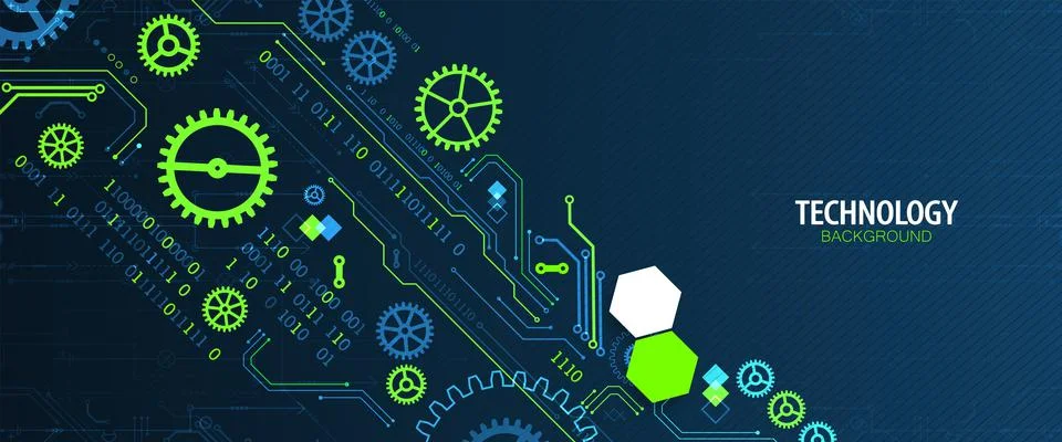 Abstract technology concept. Computer code background. Vector illustration Stock Illustration
