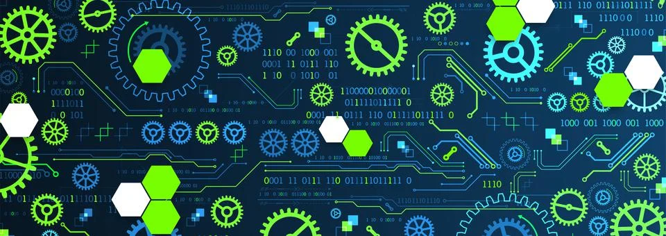 Abstract technology concept. Computer code background. Vector illustration Stock Illustration