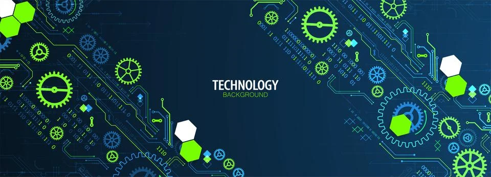 Abstract technology concept. Computer code background. Vector illustration Stock Illustration