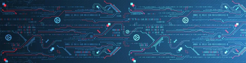 Abstract technology concept. Computer code background. Vector illustration Stock Illustration