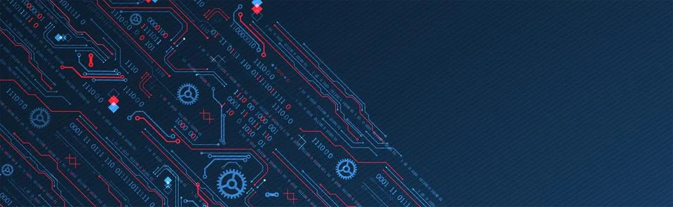 Abstract technology concept. Computer code background. Vector illustration Stock Illustration