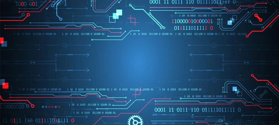 Abstract technology concept. Computer code background. Vector illustration Stock Illustration