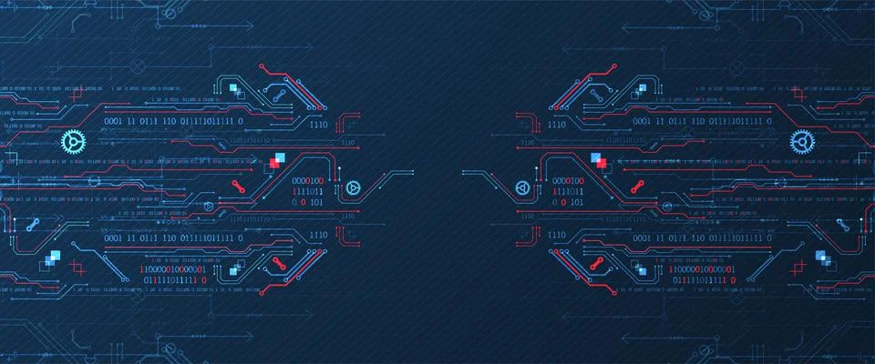 Abstract technology concept. Computer code background. Vector illustration Stock Illustration