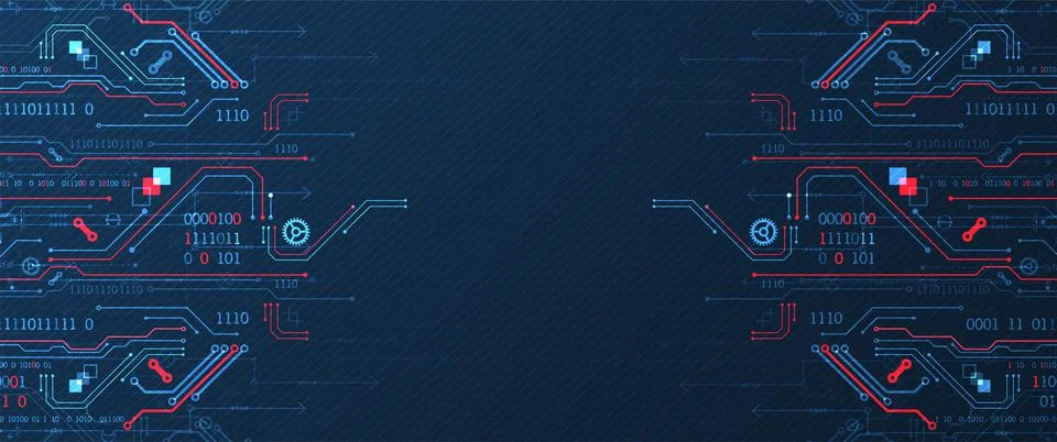 Abstract technology concept. Computer code background. Vector illustration Stock Illustration