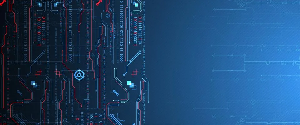 Abstract technology concept. Computer code background. Vector illustration Stock Illustration