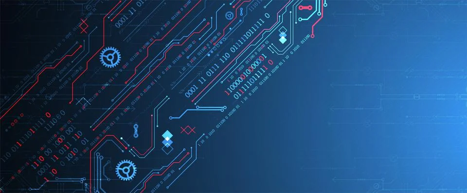 Abstract technology concept. Computer code background. Vector illustration Stock Illustration