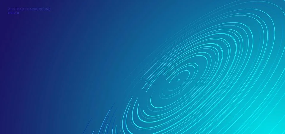 Abstract technology concept distorted circles pattern circular Spiral lines, イラスト素材