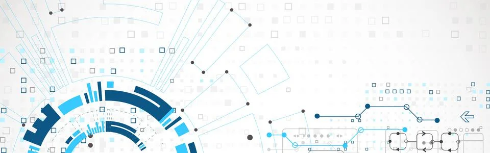 Abstract technology concept. High computer color background. Vector illustrat Stock Illustration