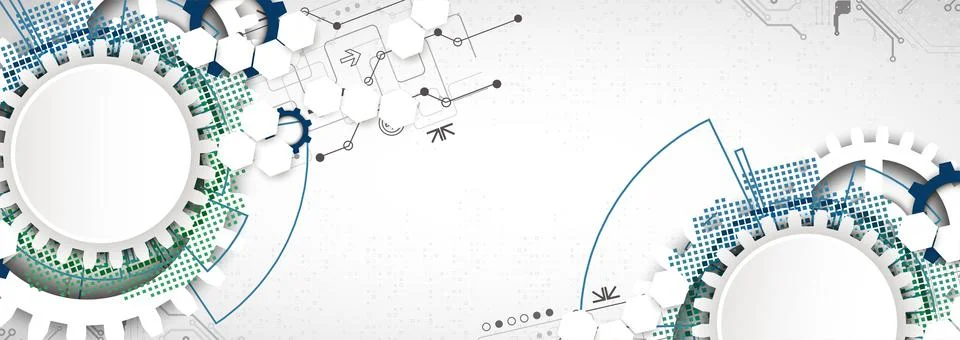 Abstract technology concept. High computer color background. Vector illustrat Stock Illustration