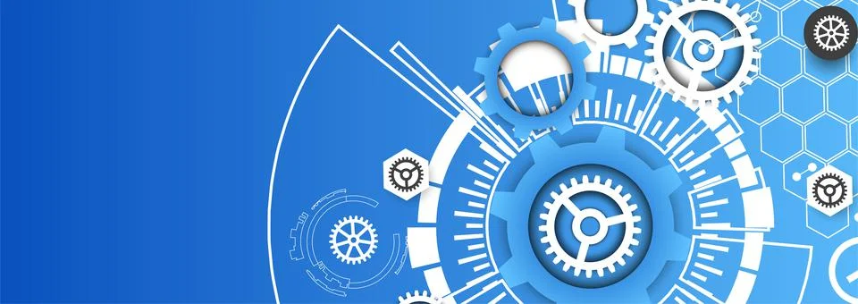 Abstract technology concept. High computer color background. Vector illustrat Stock Illustration