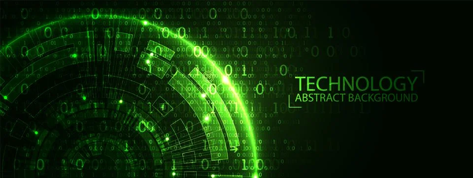 Abstract technology concept. High computer color background. Vector illustrat Stock-Illustration