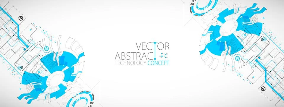 Abstract technology concept. High computer color background. Vector illustrat イラスト素材