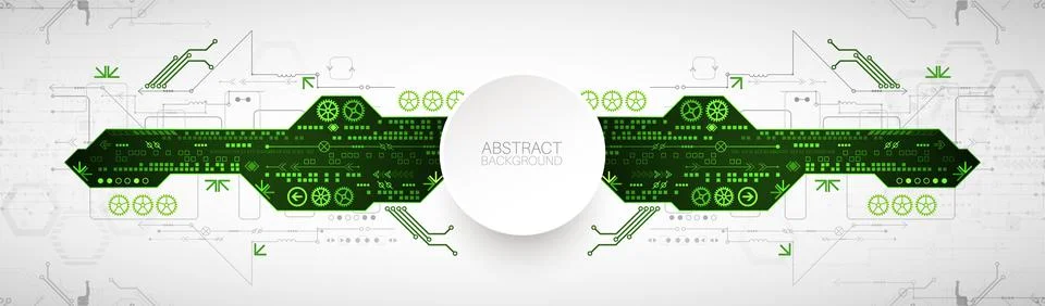 Abstract technology concept. High computer color background. Vector illustrat Stock Illustration