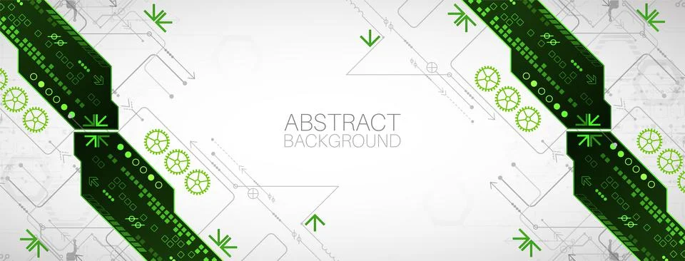 Abstract technology concept. High computer color background. Vector illustrat Stock Illustration