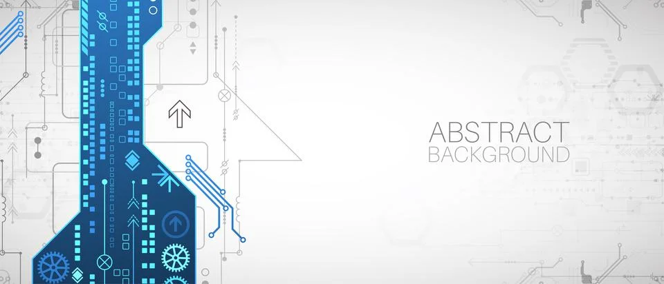 Abstract technology concept. High computer color background. Vector illustrat 스톡 일러스트