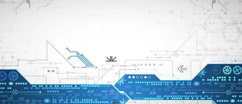 Abstract technology concept. High computer color background. Vector illustrat 스톡 일러스트