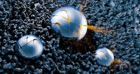 Abstract technology concept, innovation technology background Stock Illustration