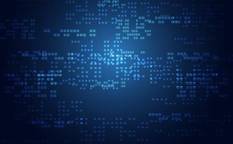 Abstract technology concept  network connection futuristic Иллюстрация