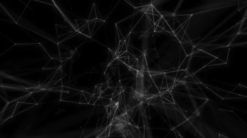 Abstract technology concept. Plexus structure evolving in organic motion. Stock Footage 114116919