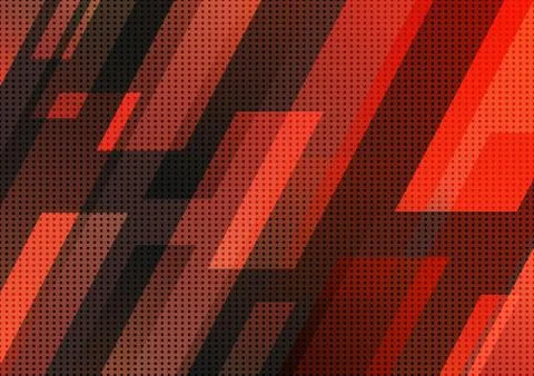 Abstract technology concept red and black geometric stripe diagonal pattern m 스톡 일러스트