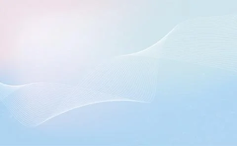 Abstract technology concept Wave flow Science connection futuristic colorful. Illustrazione stock