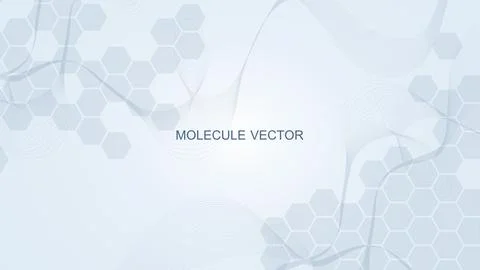 Abstract technology connect background lines and dots with hexagons. Modern Stock Illustration