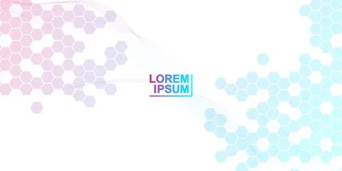 Abstract technology connect background lines and dots with hexagons. Modern 스톡 일러스트